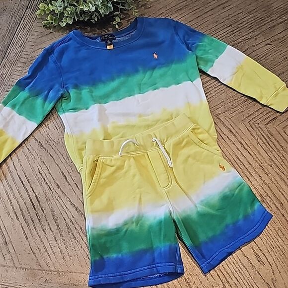 Polo by Ralph Lauren Kids Matching Set - Blue, Green, Yellow - Picture 1 of 15